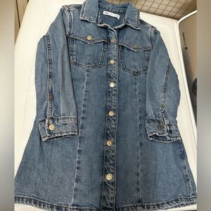 Denim dress, girl size 7, excellent condition